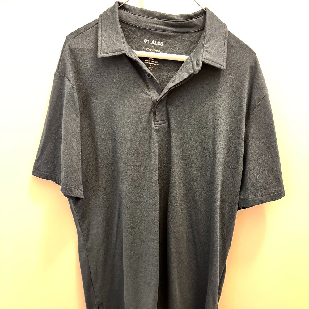 01.ALGO Performance Polo - Dark Blue - Quick Dry UPF 40 - Size L